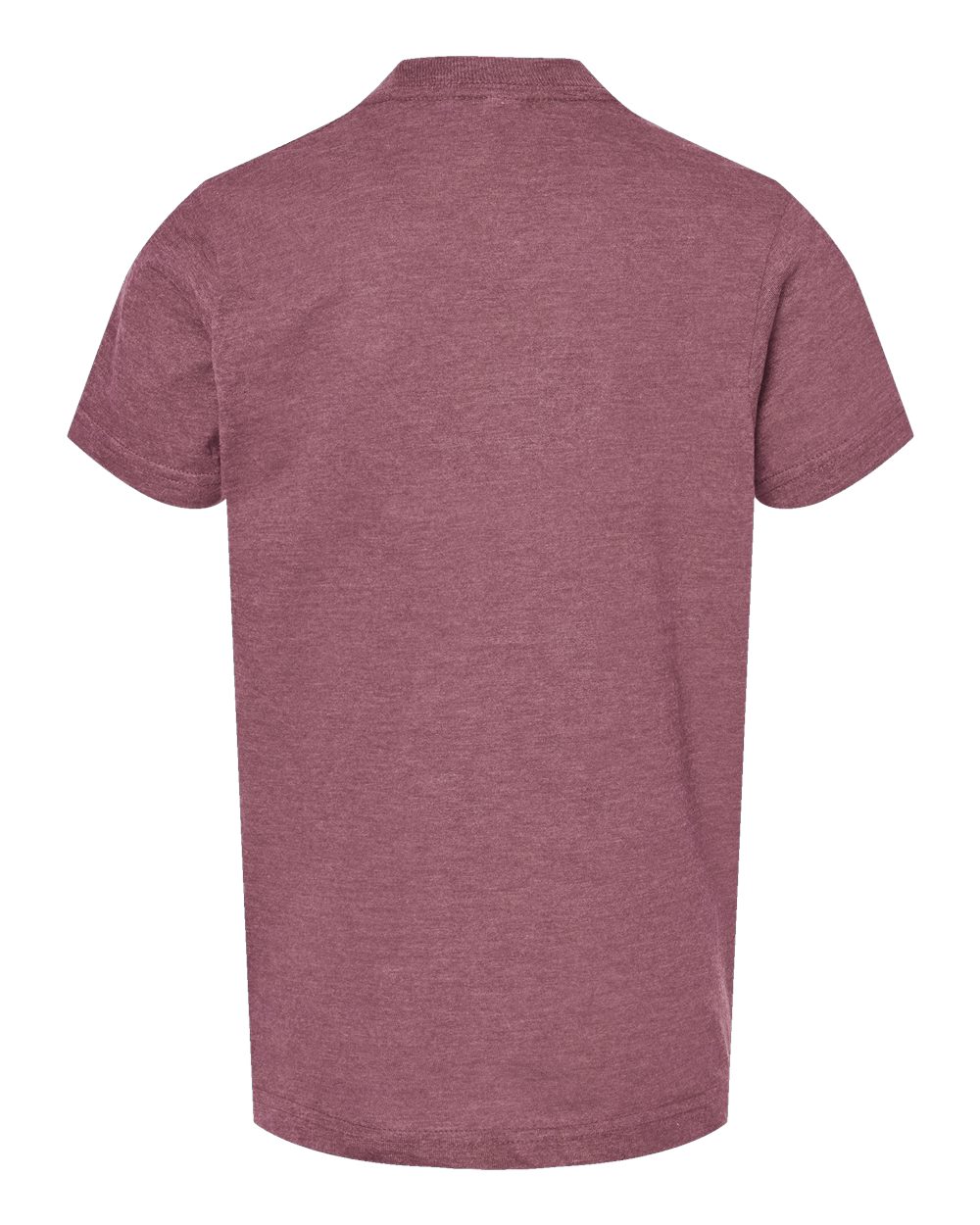 Youth Fine Jersey T-Shirt - Back - B20459302 - Heather Cassis