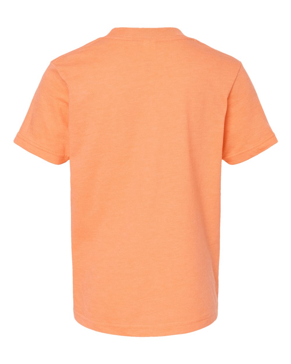 Youth Fine Jersey T-Shirt - Back - B20459332 - Heather Cantaloupe