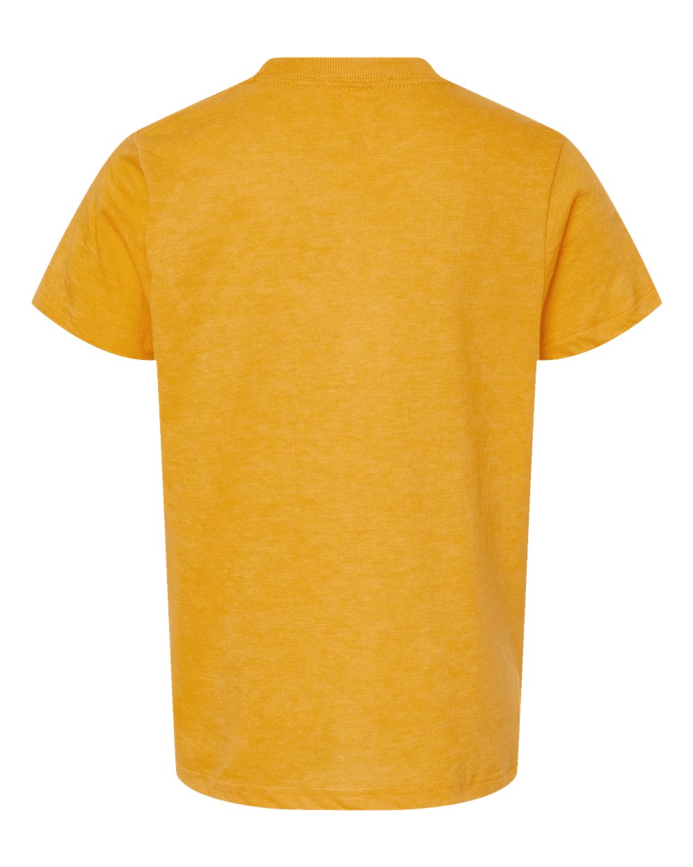 Youth Fine Jersey T-Shirt - Back - B20459412 - Heather Mellow Yellow