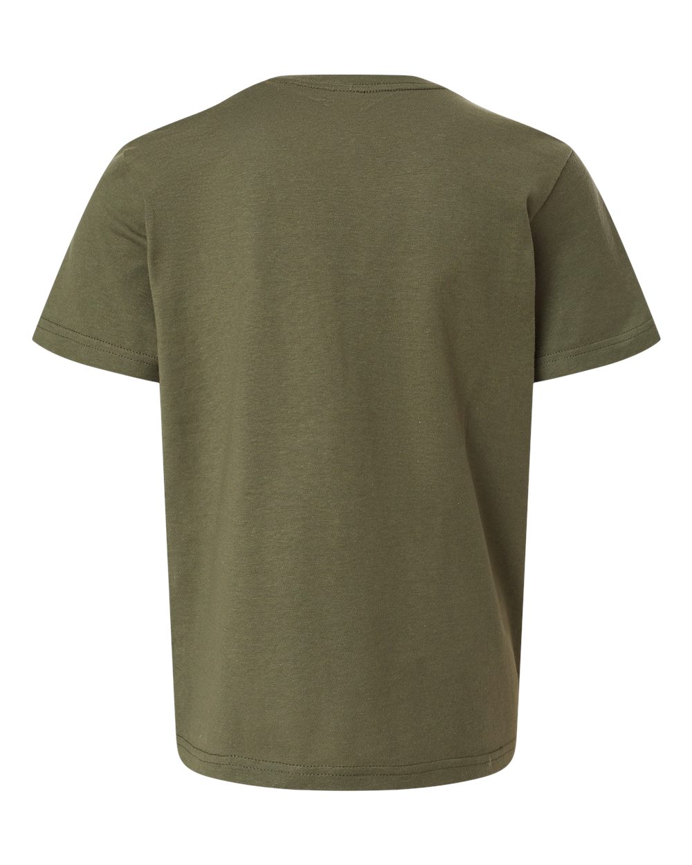 Youth Fine Jersey T-Shirt - Back - B20459542 - Military Green