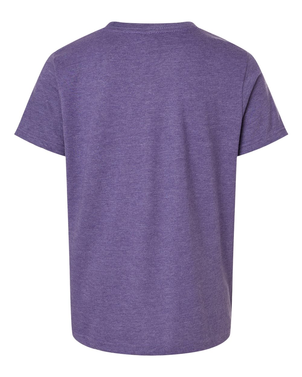 Youth Fine Jersey T-Shirt - Back - B20459672 - Heather Purple