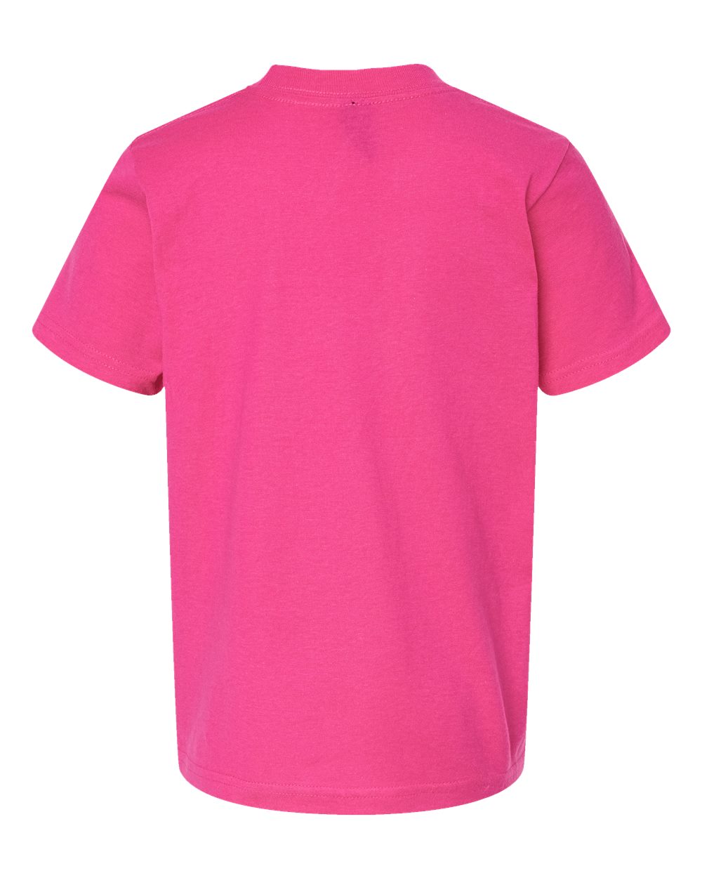 Youth Fine Jersey T-Shirt - Back - B20459692 - Fuchsia