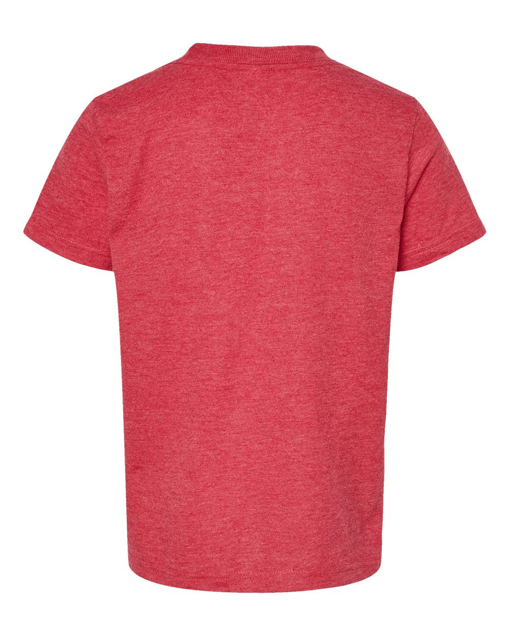Youth Fine Jersey T-Shirt - Back - B20459702 - Heather Red