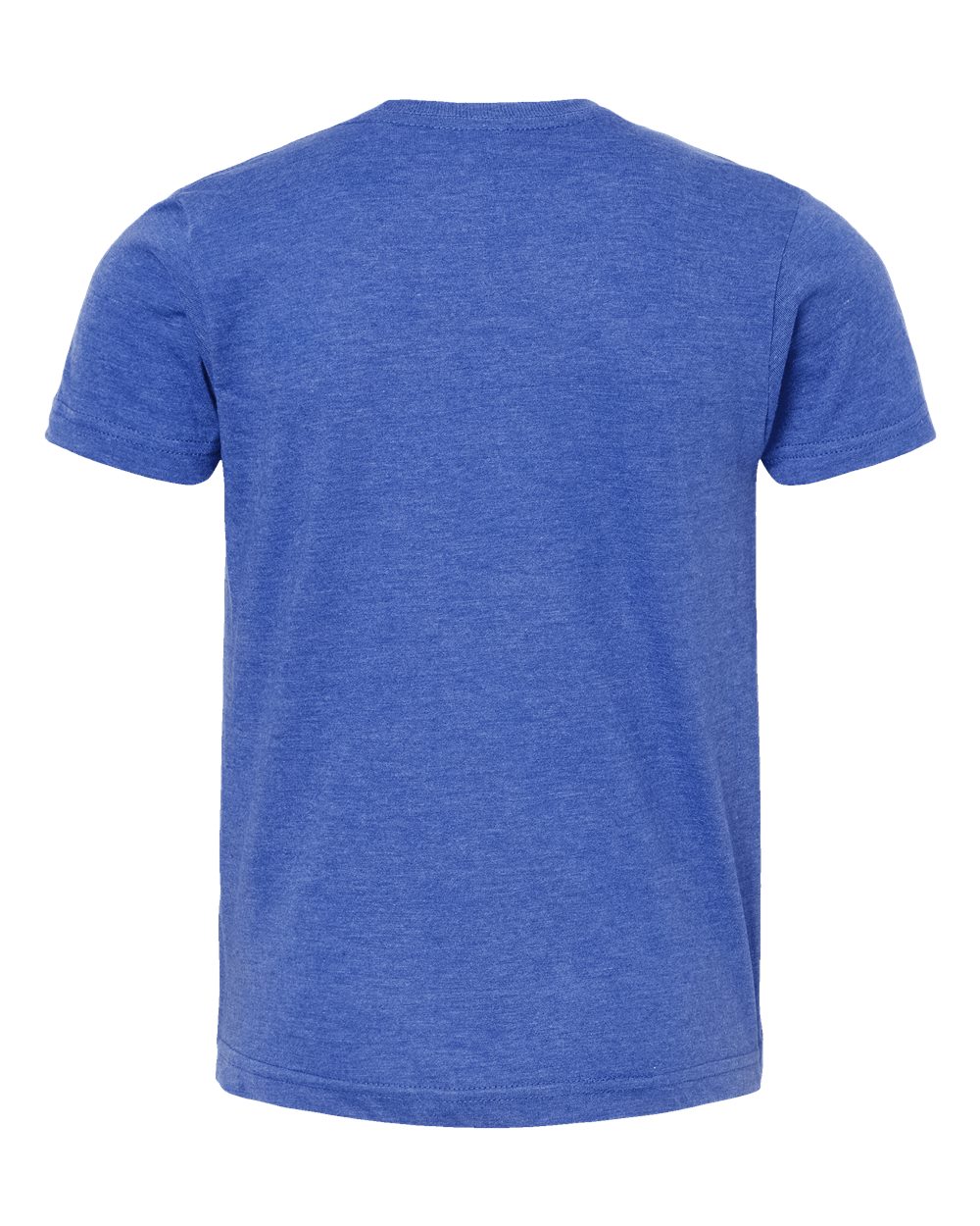 Youth Fine Jersey T-Shirt - Back - B20459752 - Heather Royal