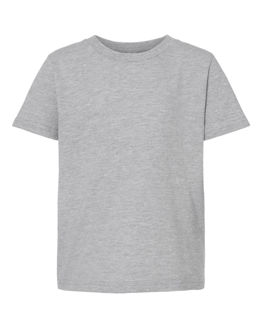 Youth Fine Jersey T-Shirt - Front - B20459102 - Heather Grey