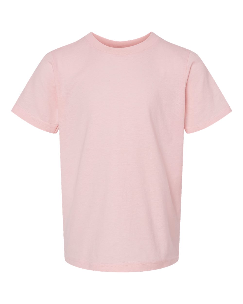 Youth Fine Jersey T-Shirt - Front - B20459112 - Pink