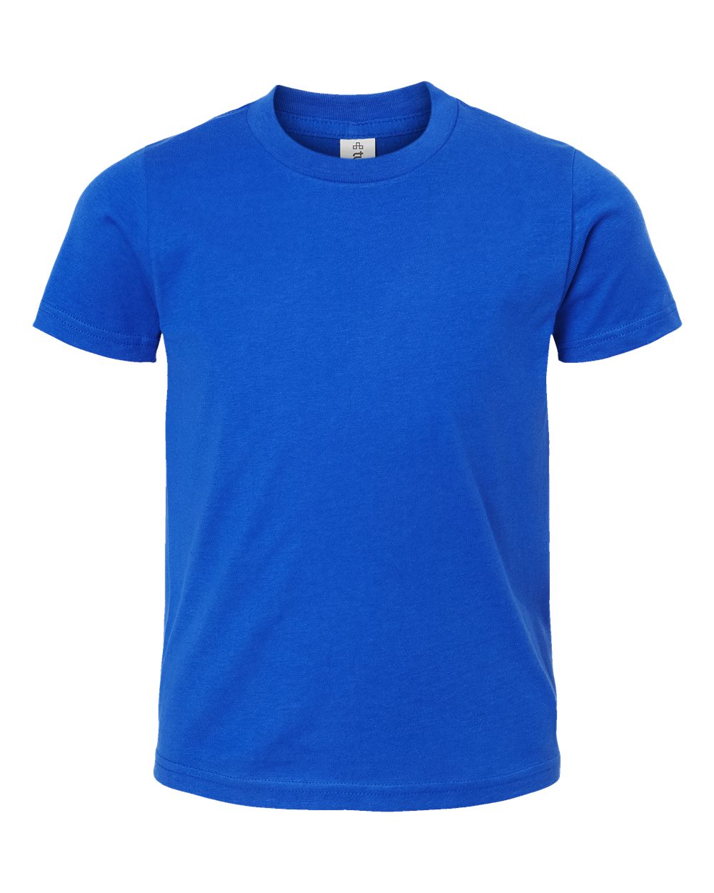 Youth Fine Jersey T-Shirt - Front - B20459132 - Royal
