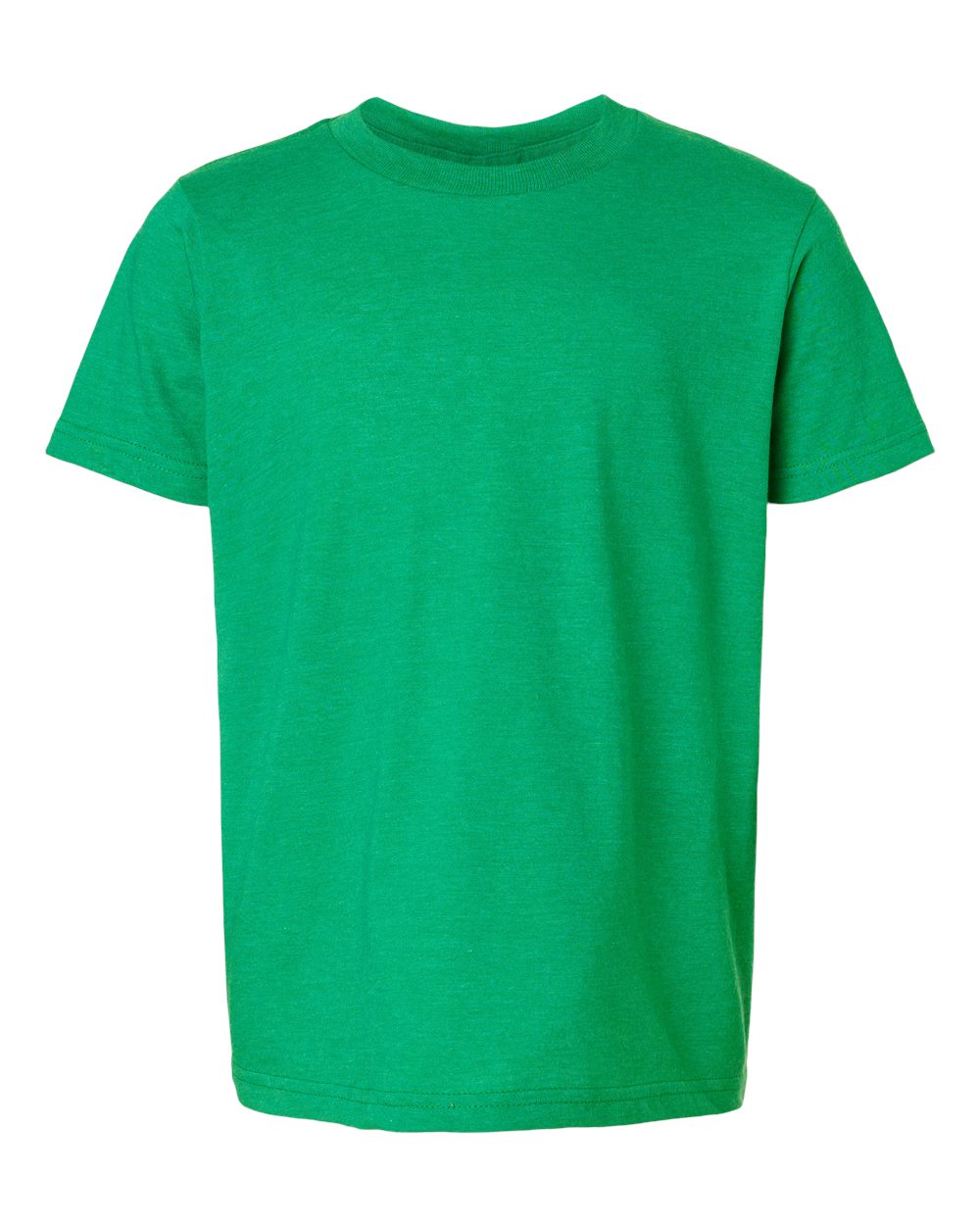 Youth Fine Jersey T-Shirt - Front - B20459172 - Heather Kelly
