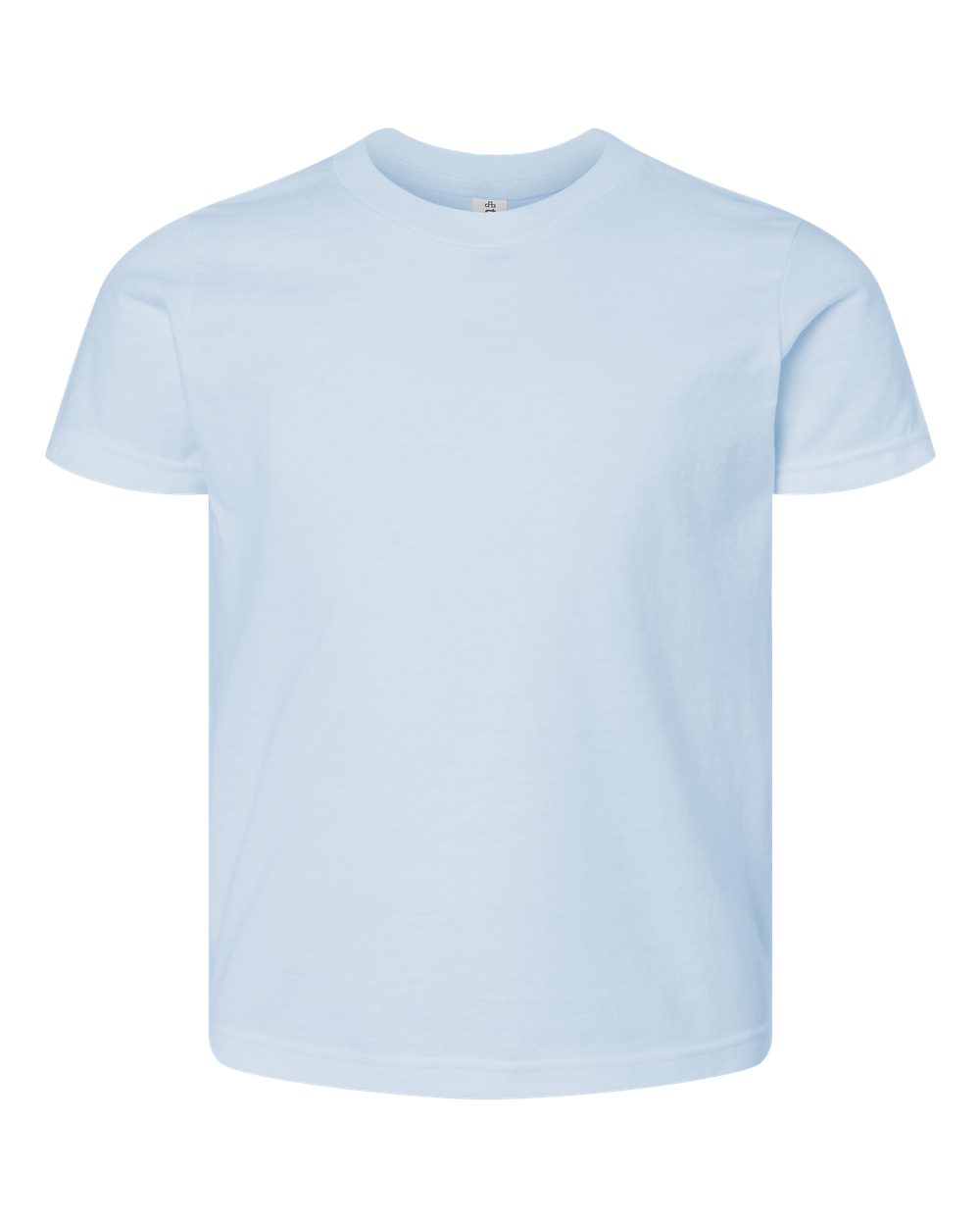 Youth Fine Jersey T-Shirt - Front - B20459262 - Baby Blue