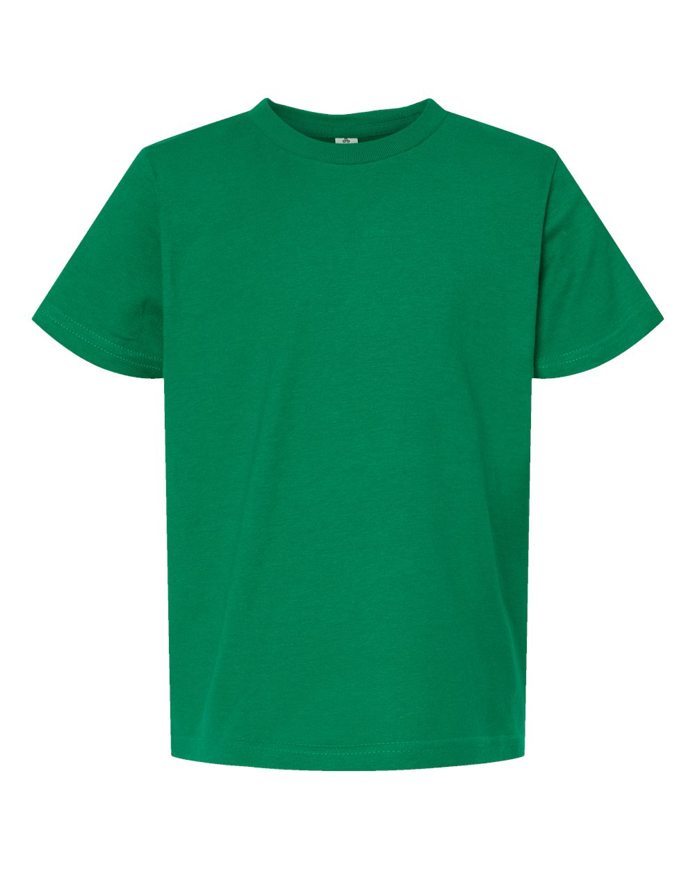 Youth Fine Jersey T-Shirt - Front - B20459602 - Kelly Green