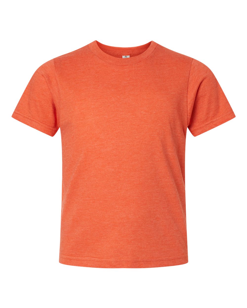 Youth Fine Jersey T-Shirt - Front - B20459662 - Heather Orange