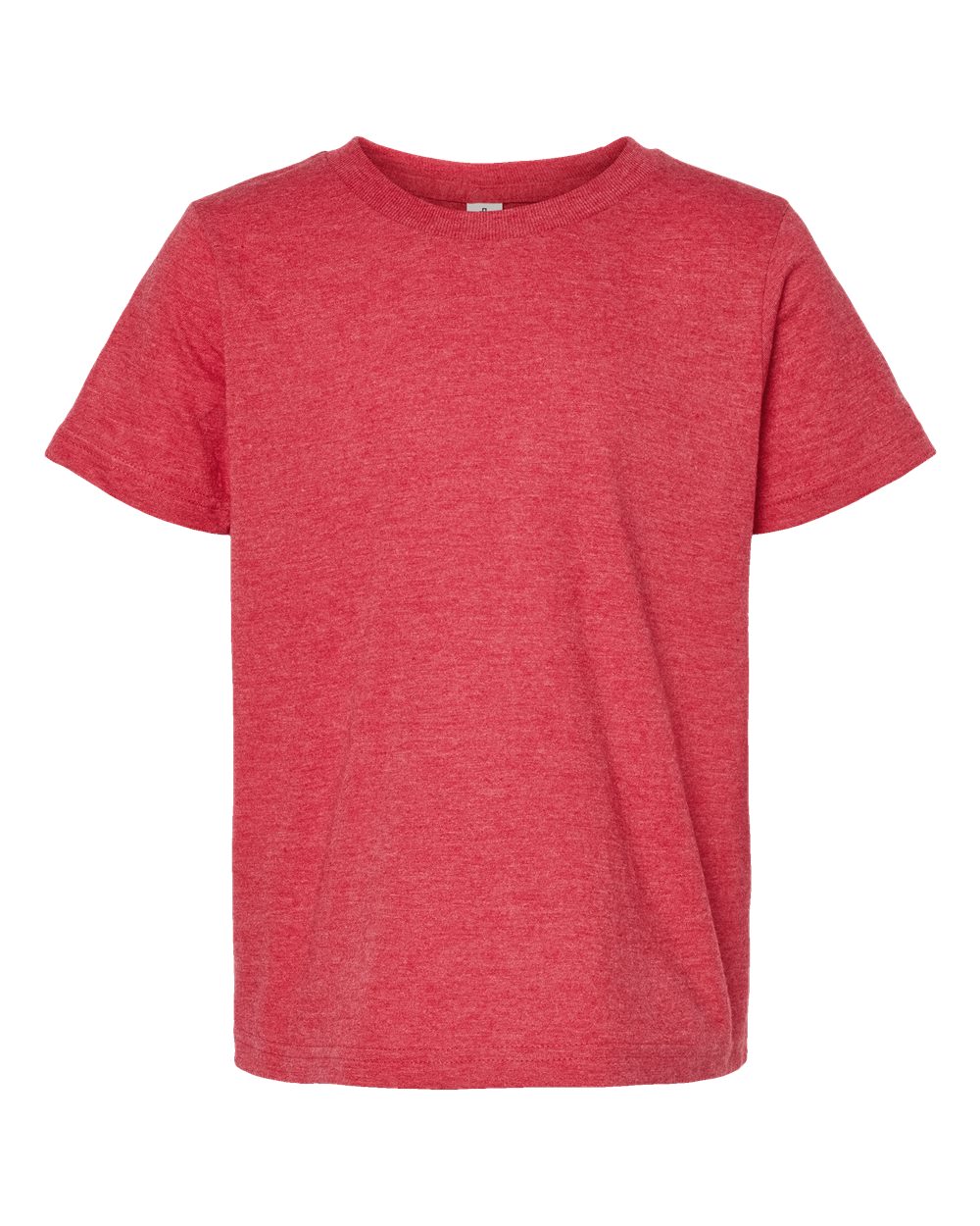 Youth Fine Jersey T-Shirt - Front - B20459702 - Heather Red