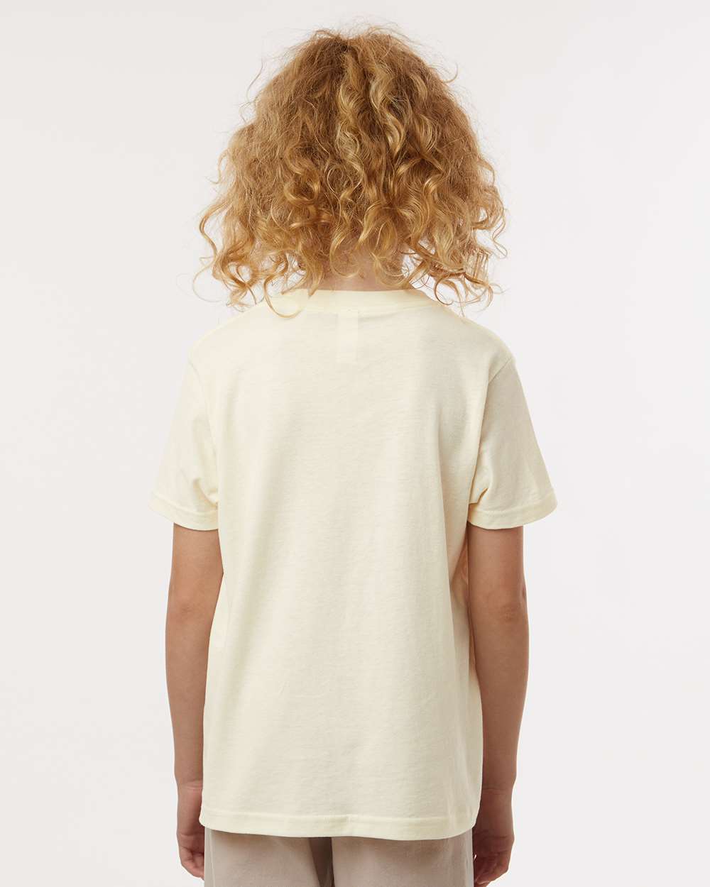 Youth Fine Jersey T-Shirt - OnModelBack - B20459242 - Natural