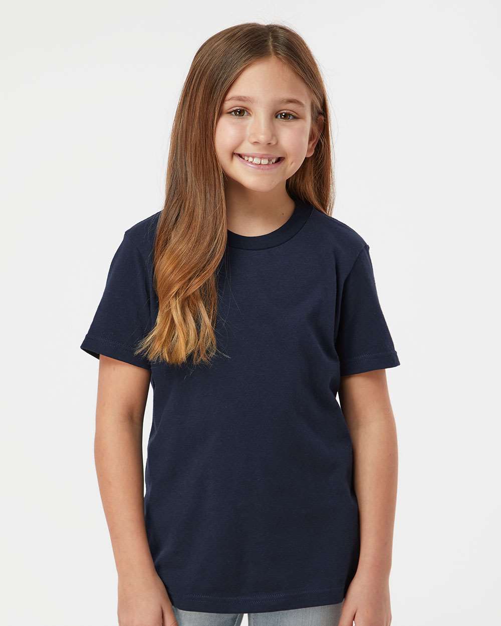 Youth Fine Jersey T-Shirt - OnModelFront - B20459652 - Navy