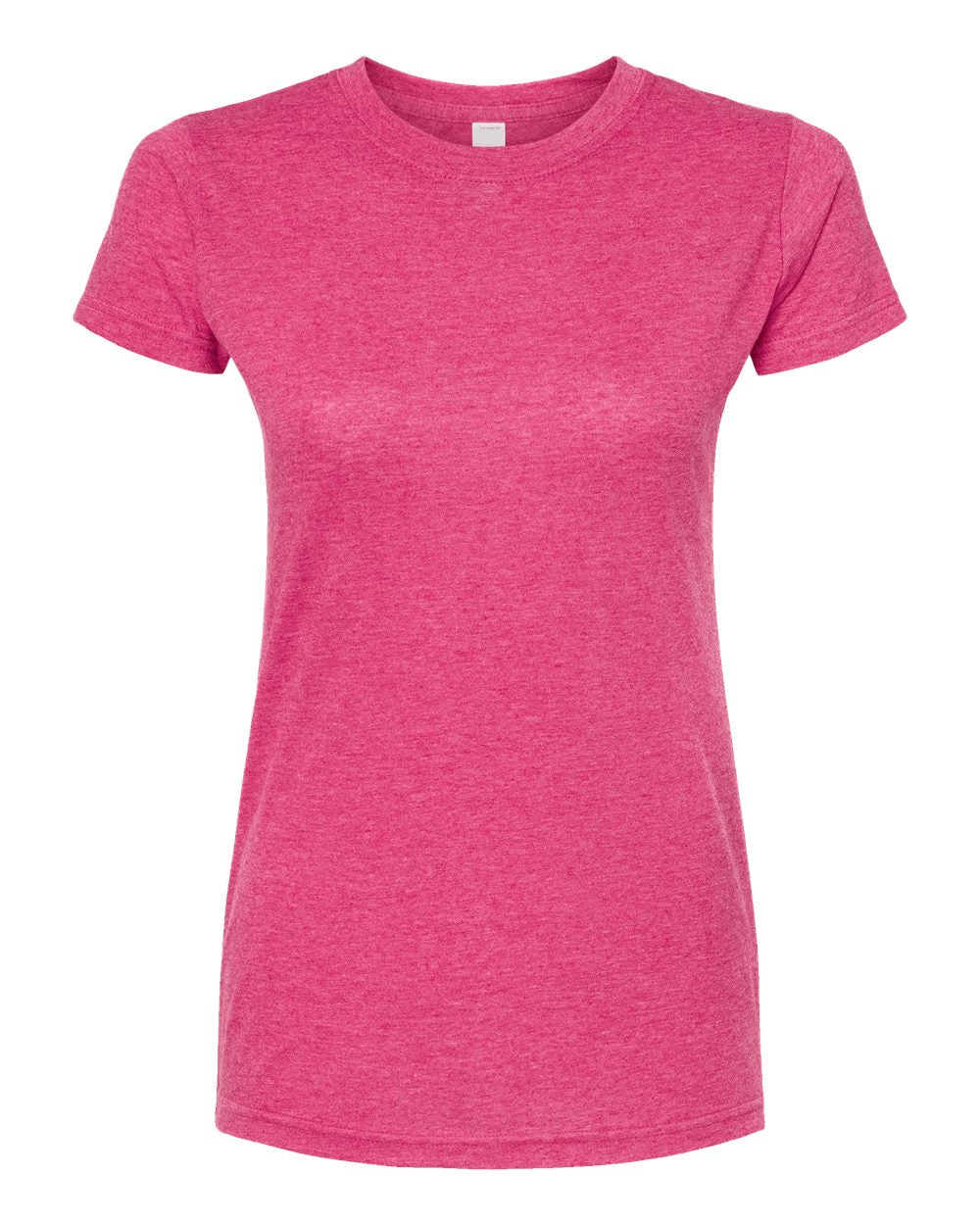 Women's Poly-Rich T-Shirt - Front - B20559302 - Heather Fuchsia