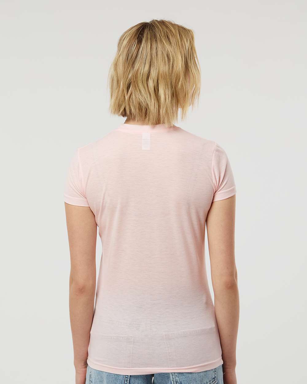 Women's Poly-Rich T-Shirt - OnModelBack - B20559112 - Heather Pink