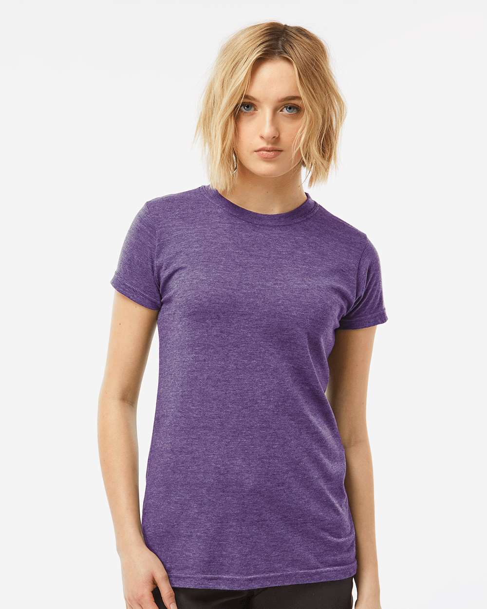 Women's Poly-Rich T-Shirt - OnModelFront - B20559672 - Heather Purple