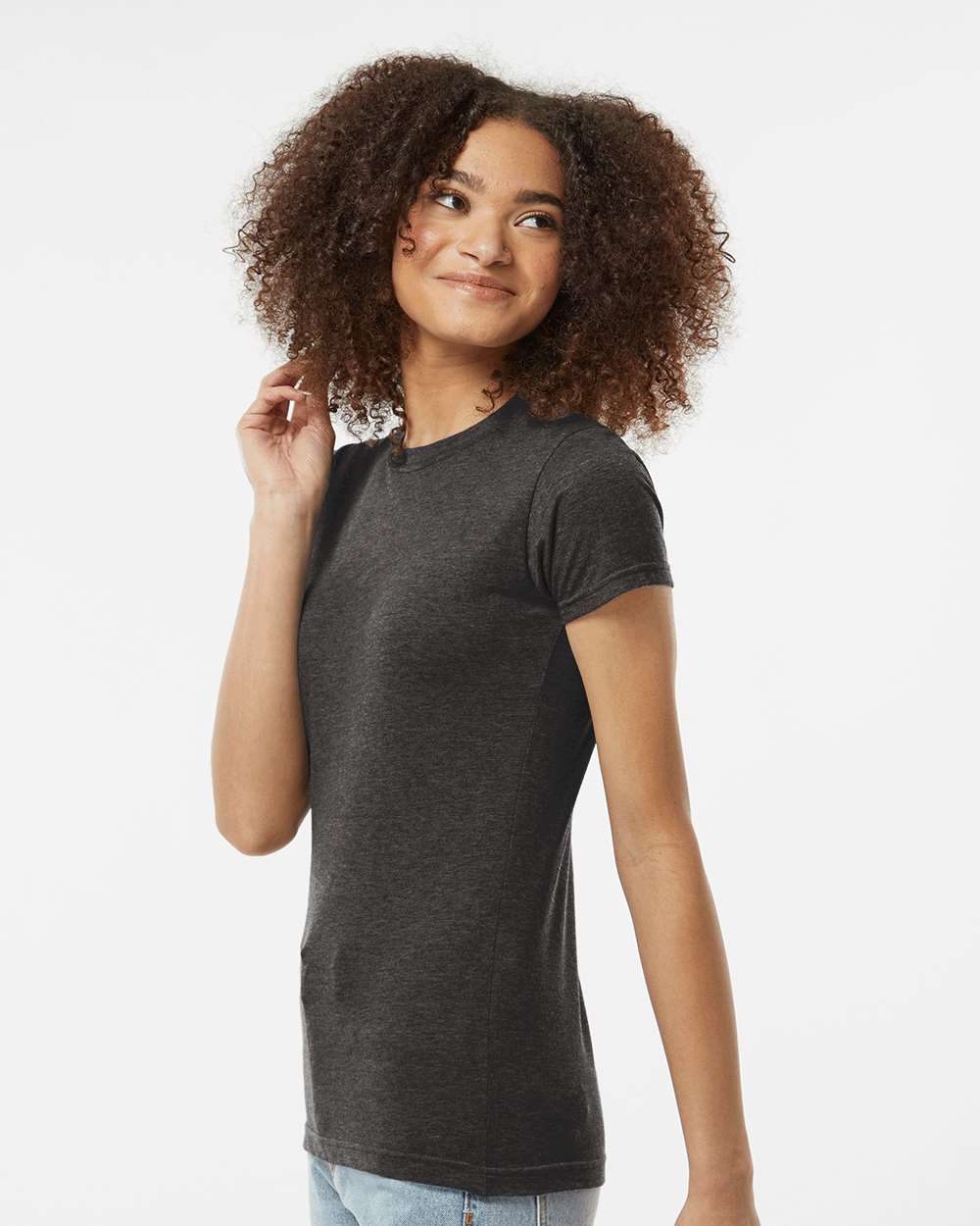 Women's Poly-Rich T-Shirt - OnModelSide - B20559592 - Heather Graphite