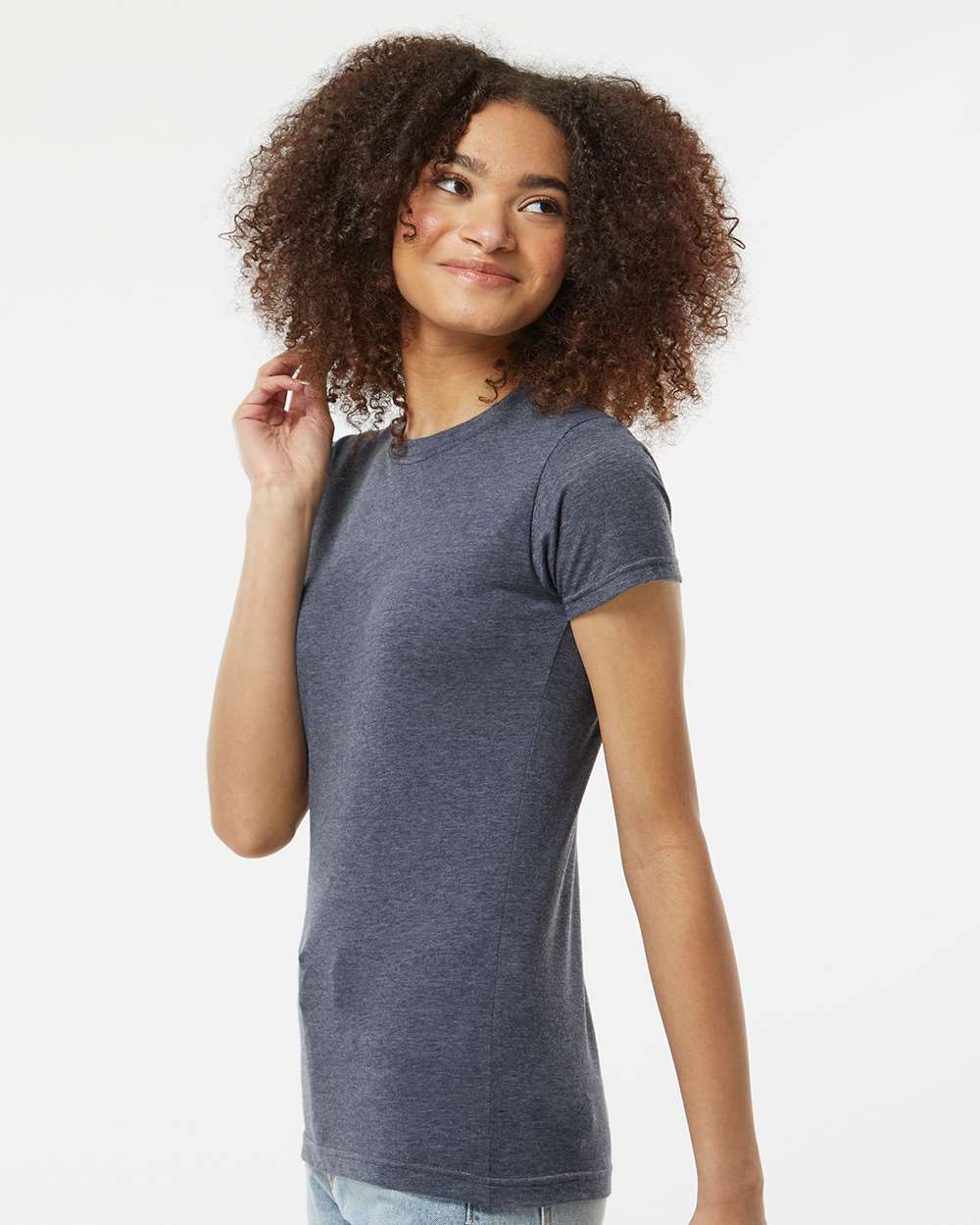 Women's Poly-Rich T-Shirt - OnModelSide - B20559652 - Heather Navy