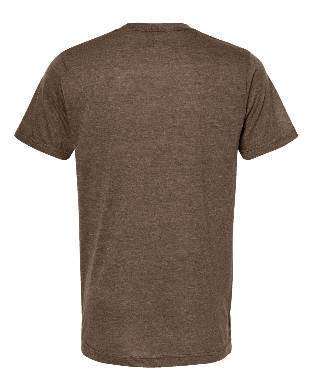 Men's Tri-Blend T-Shirt - Back - B30659552 - Mocha Tri Blend