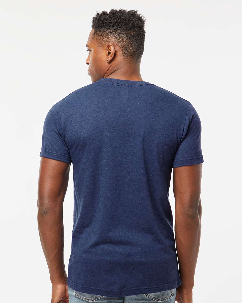 Men's Tri-Blend T-Shirt - OnModelBack - B30659652 - Midnight Tri Blend