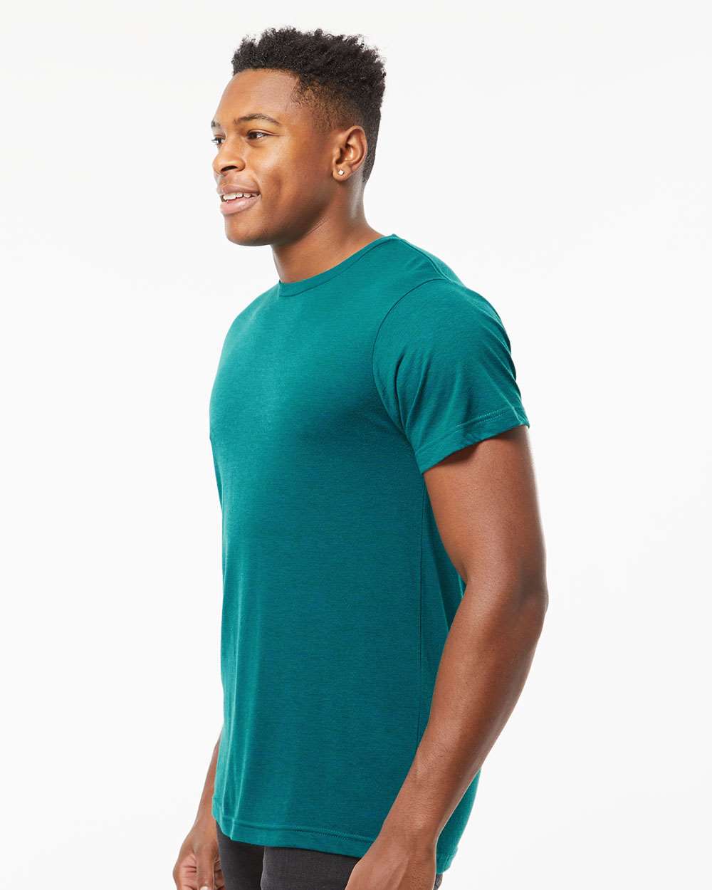 Men's Tri-Blend T-Shirt - OnModelSide - B30659172 - Jade Tri Blend