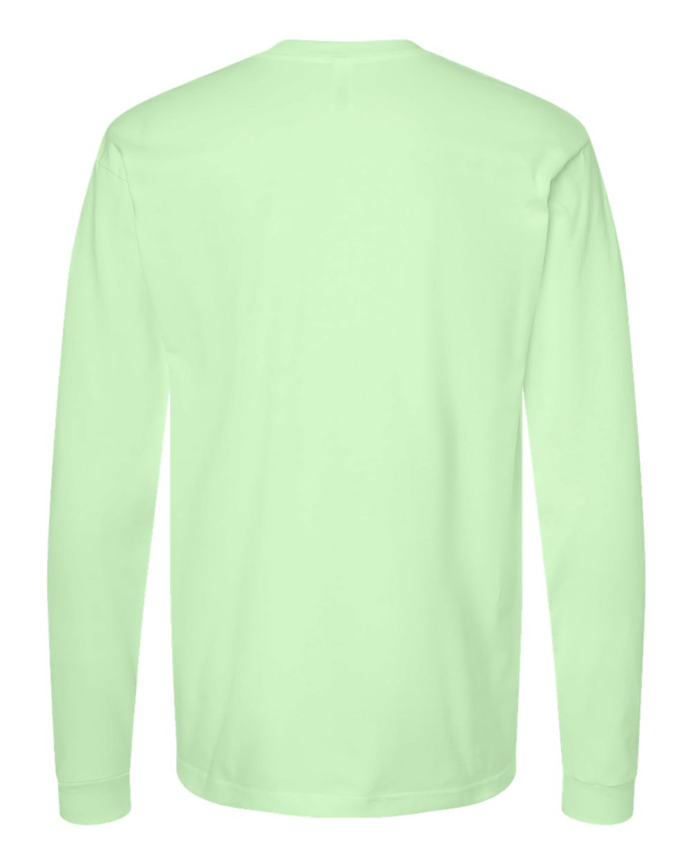 Unisex Heavyweight Jersey Long Sleeve T-Shirt - Back - B31059173 - Neo Mint