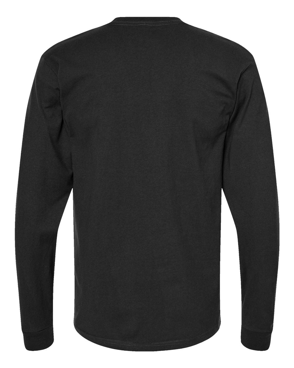 Unisex Heavyweight Jersey Long Sleeve T-Shirt - Back - B31059503 - Black