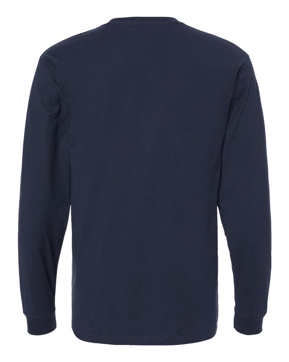 Unisex Heavyweight Jersey Long Sleeve T-Shirt - Back - B31059652 - Navy