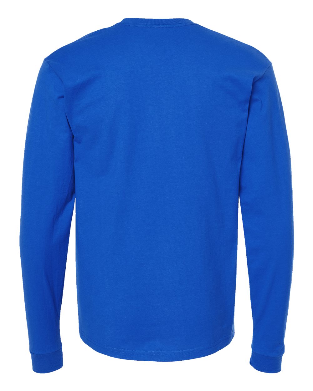 Unisex Heavyweight Jersey Long Sleeve T-Shirt - Back - B31059753 - Royal
