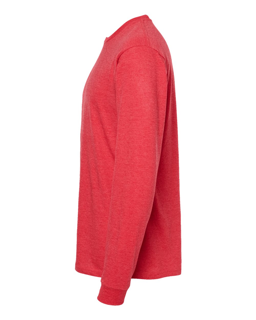Unisex Heavyweight Jersey Long Sleeve T-Shirt - DirectSide - B31059113 - Heather Red