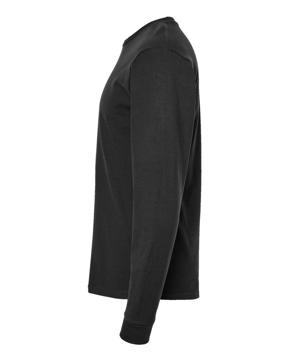 Unisex Heavyweight Jersey Long Sleeve T-Shirt - DirectSide - B31059503 - Black