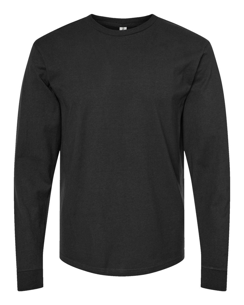 Unisex Heavyweight Jersey Long Sleeve T-Shirt - Front - B31059503 - Black