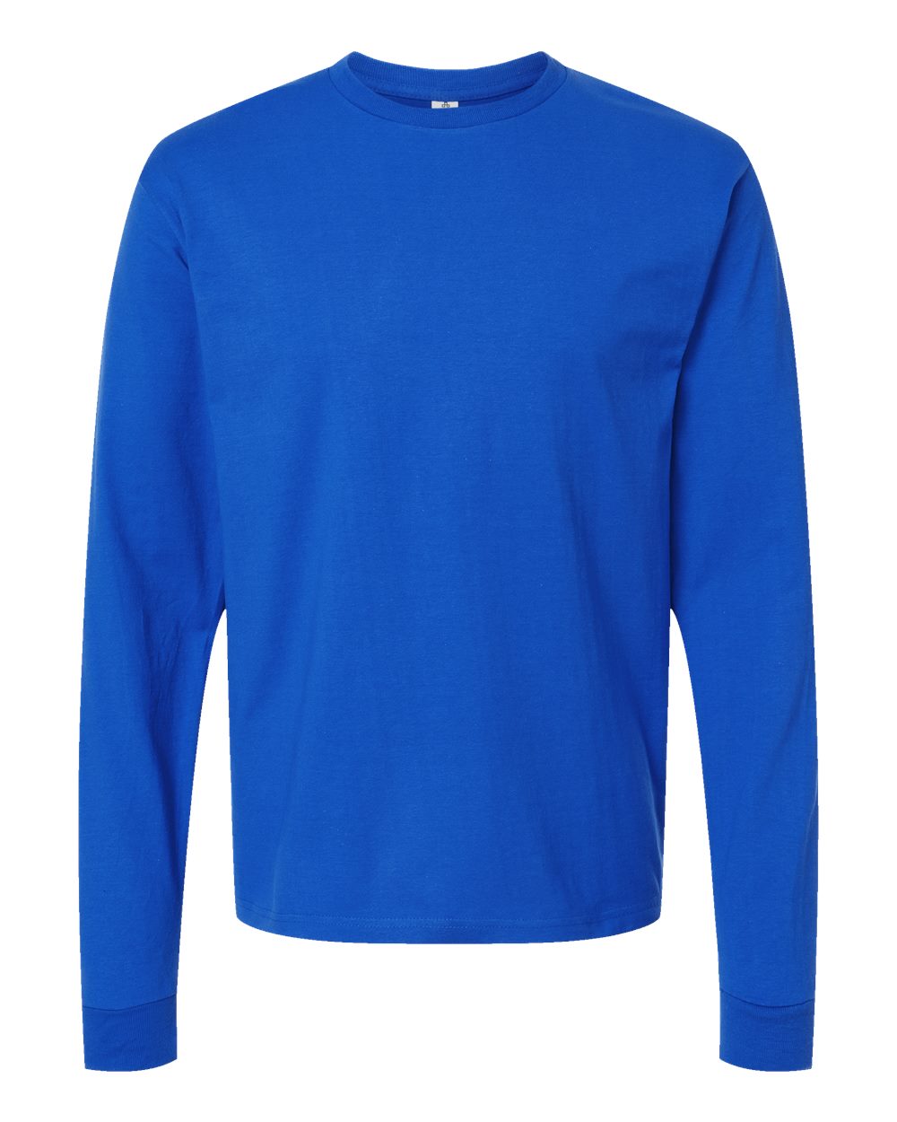 Unisex Heavyweight Jersey Long Sleeve T-Shirt - Front - B31059753 - Royal