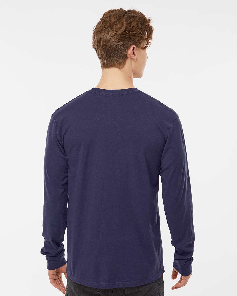 Unisex Heavyweight Jersey Long Sleeve T-Shirt - OnModelBack - B31059673 - Inked India