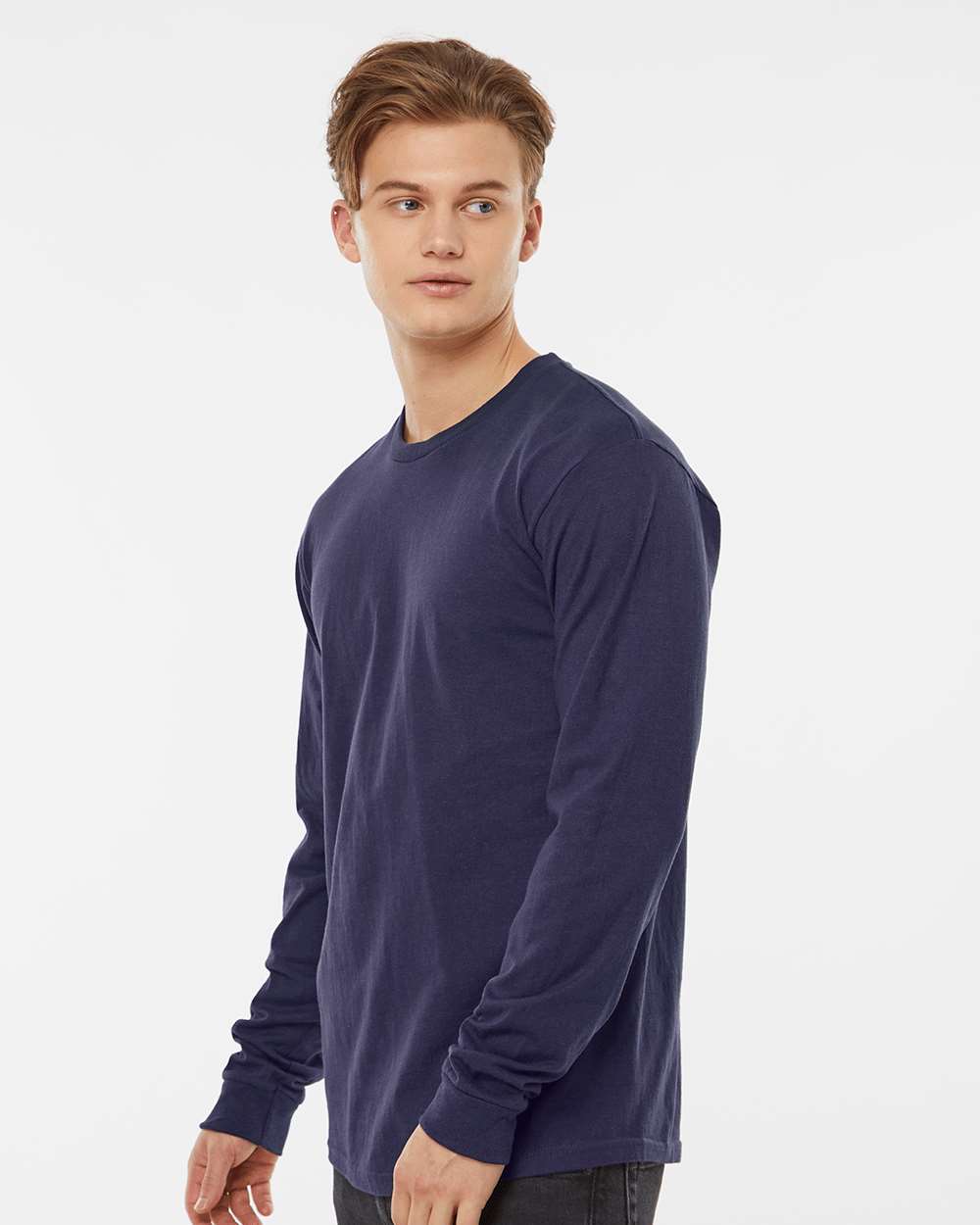 Unisex Heavyweight Jersey Long Sleeve T-Shirt - OnModelSide - B31059673 - Inked India