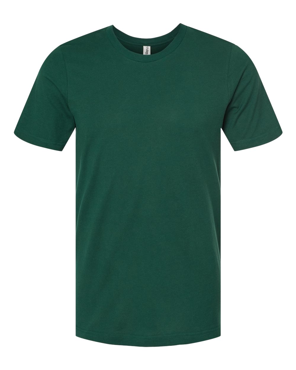 Combed Cotton T-Shirt - Front - B13659542 - Forest