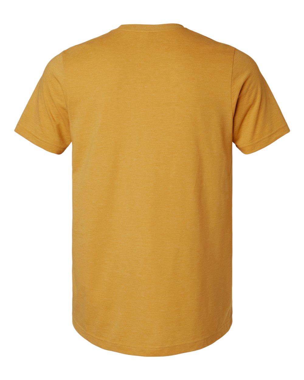 Combed CVC T-Shirt - Back - B13759132 - Heather Mustard