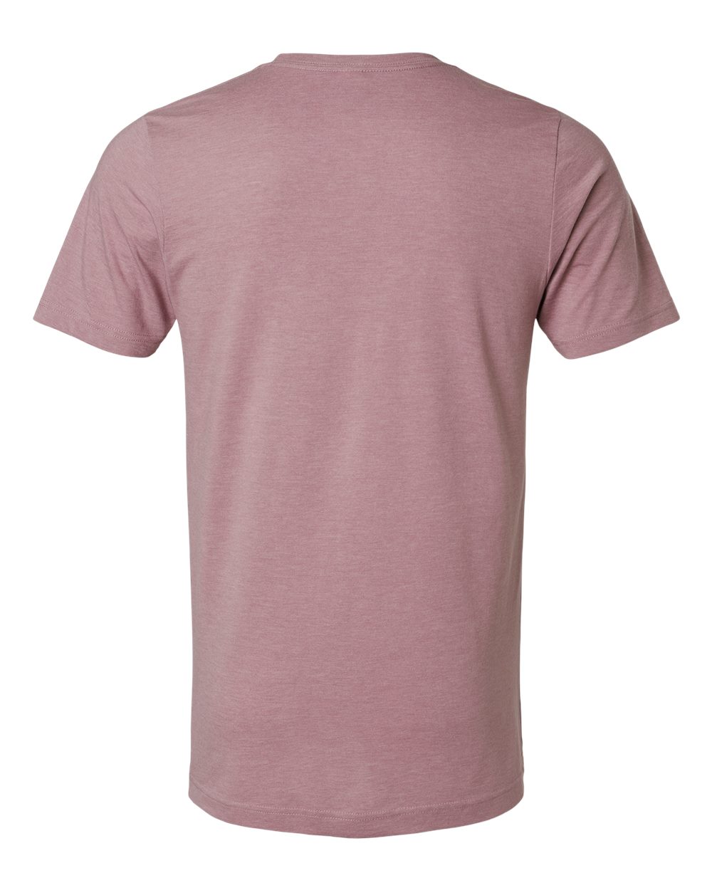 Combed CVC T-Shirt - Back - B13759142 - Heather Orchid