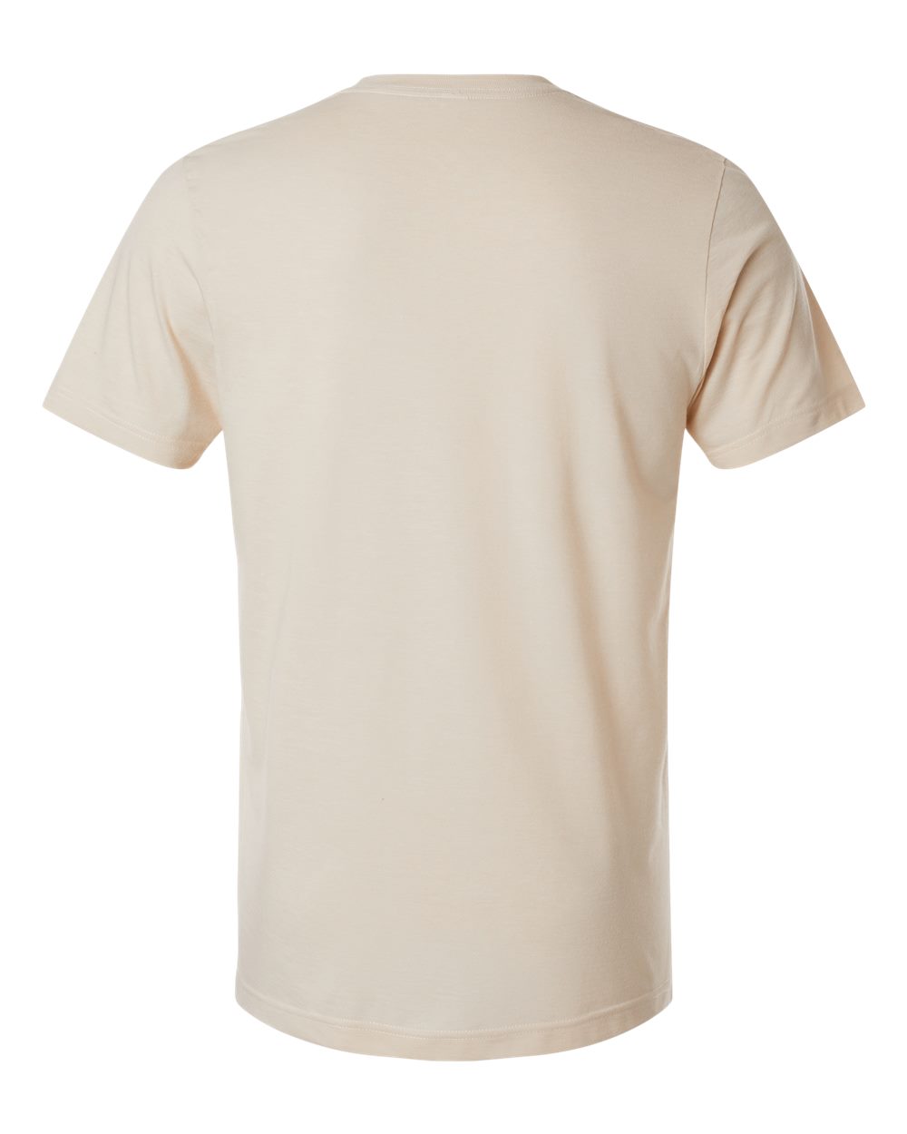 Combed CVC T-Shirt - Back - B13759202 - Heather Cream