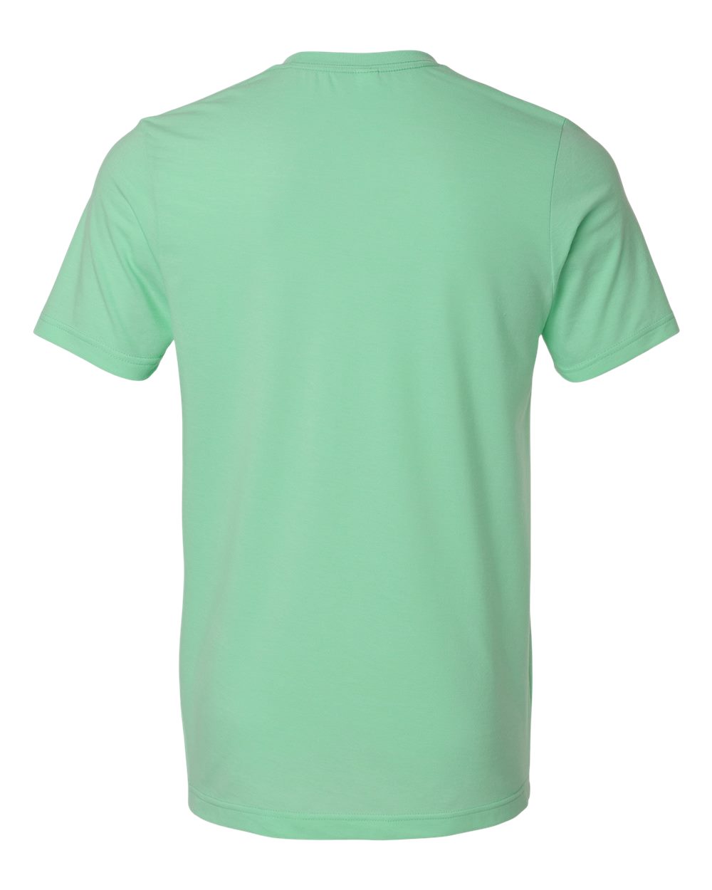 Combed CVC T-Shirt - Back - B13759222 - Heather Light Mint