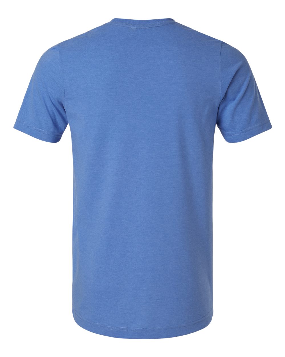 Combed CVC T-Shirt - Back - B13759262 - Heather Columbia Blue