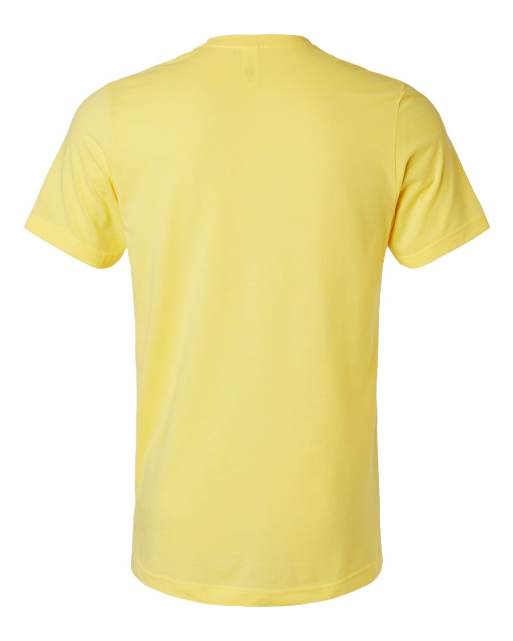 Combed CVC T-Shirt - Back - B13759402 - Heather Yellow