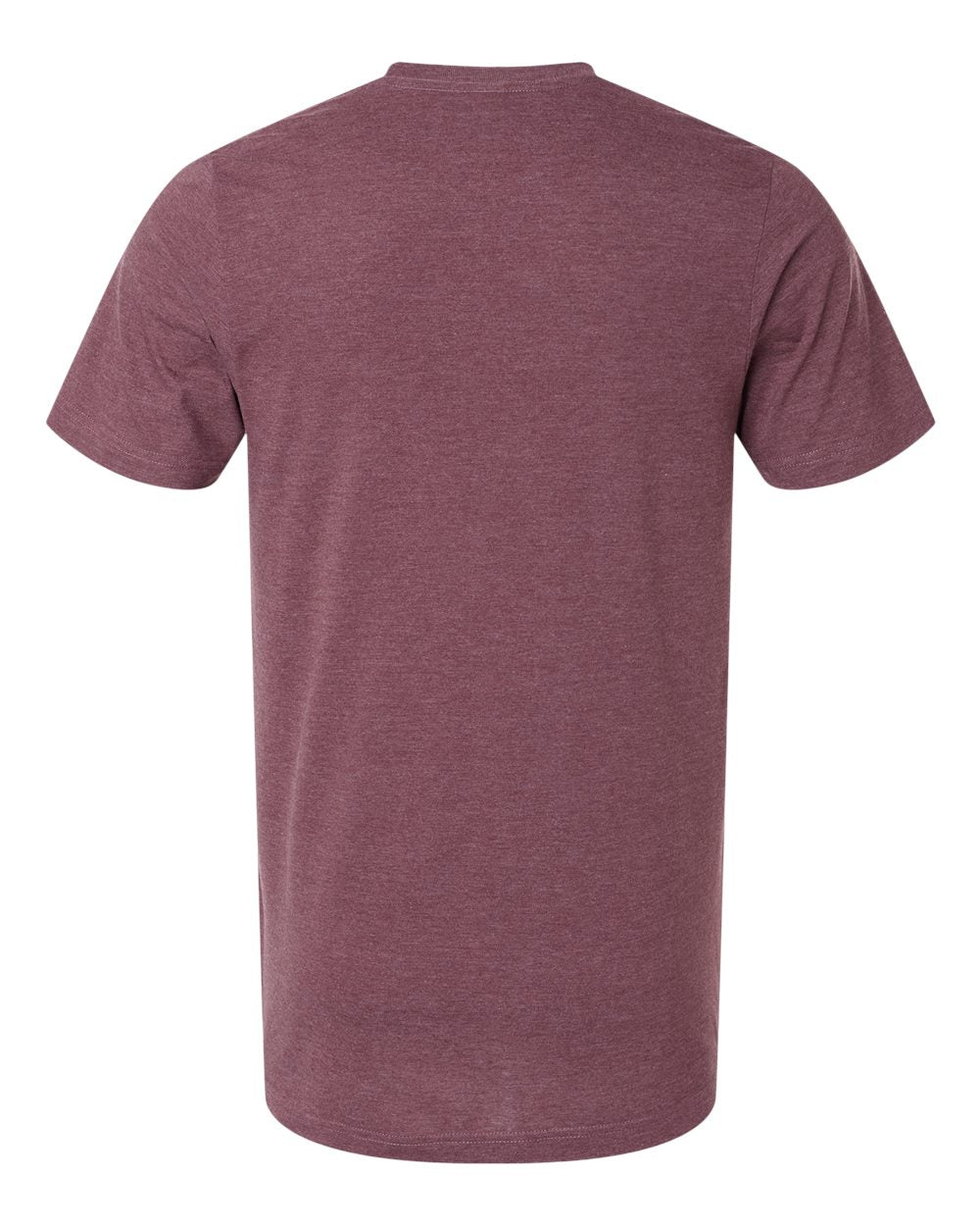 Combed CVC T-Shirt - Back - B13759532 - Heather Maroon