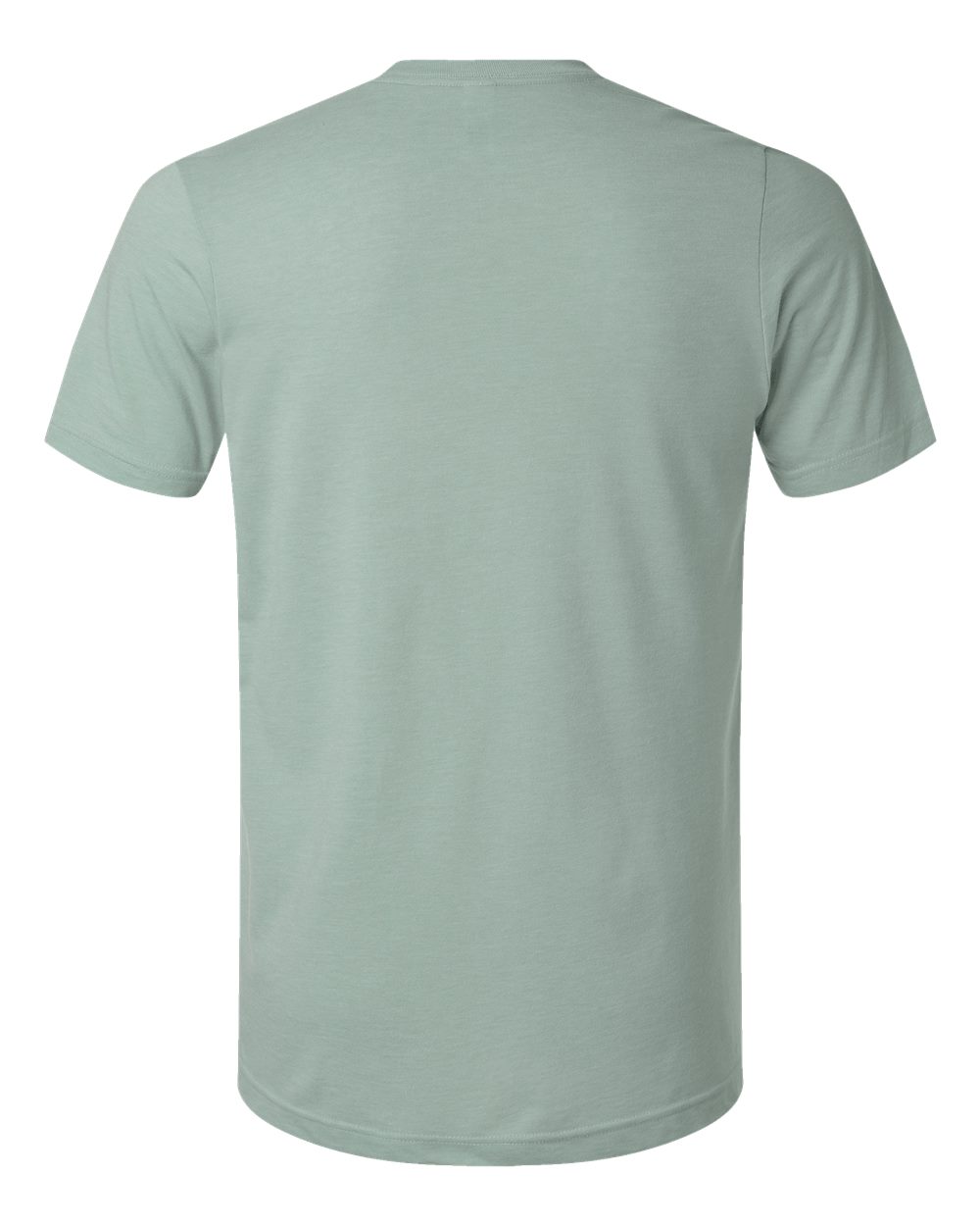 Combed CVC T-Shirt - Back - B13759572 - Heather Light Sage