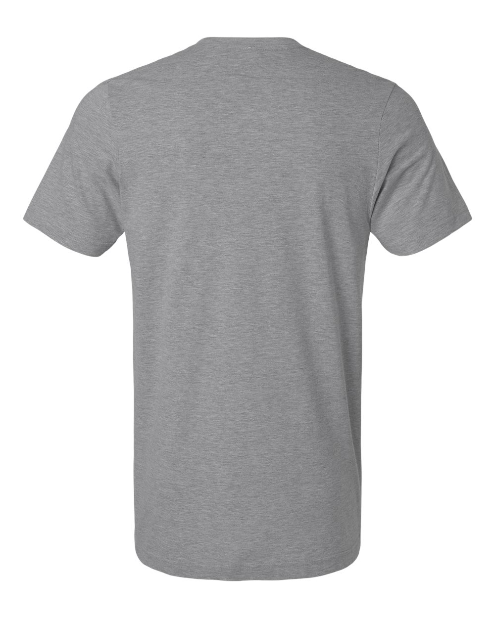Combed CVC T-Shirt - Back - B13759582 - Heather Grey