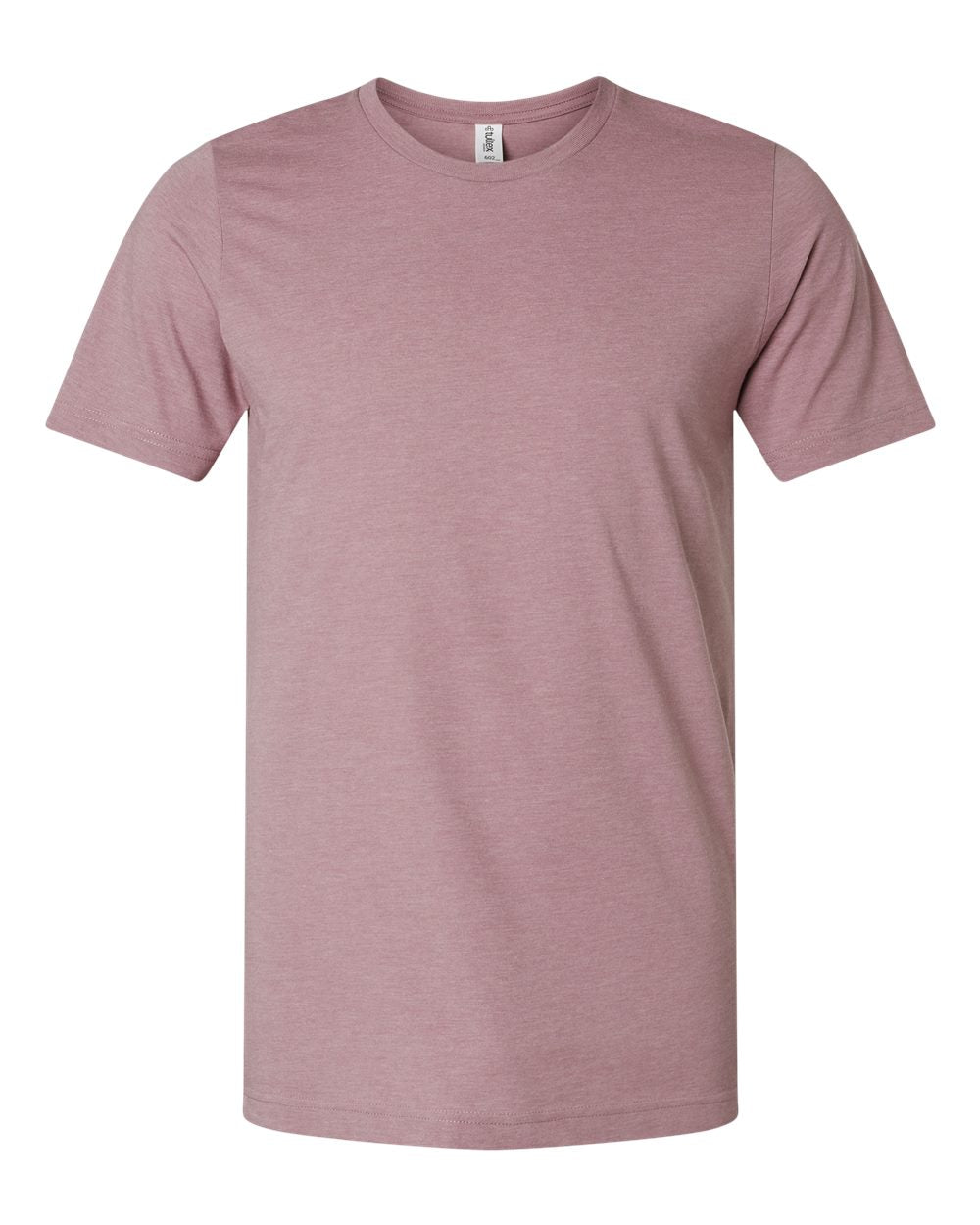 Combed CVC T-Shirt - Front - B13759142 - Heather Orchid