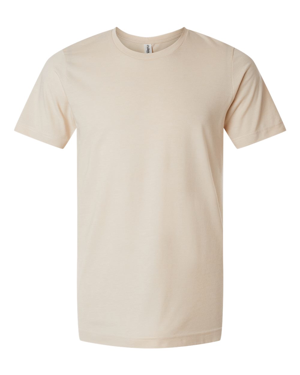 Combed CVC T-Shirt - Front - B13759202 - Heather Cream