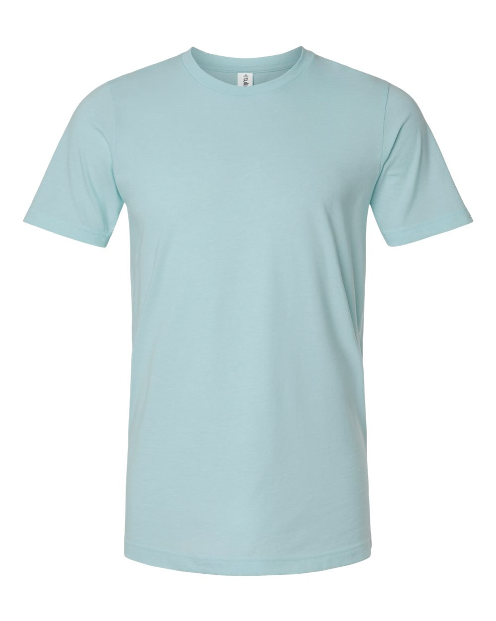 Combed CVC T-Shirt - Front - B13759252 - Heather Ice Blue