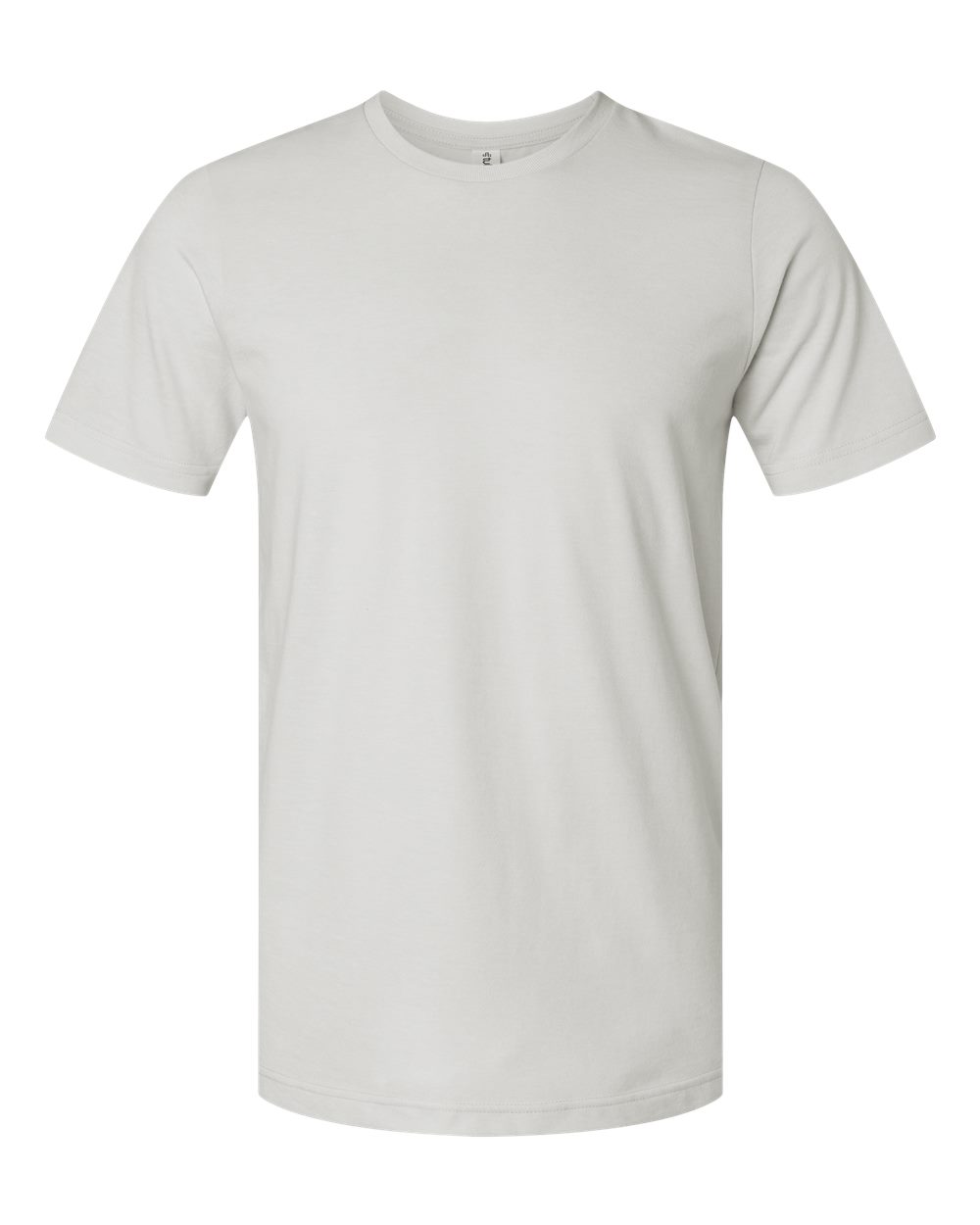 Combed CVC T-Shirt - Front - B13759352 - Heather Light Silver